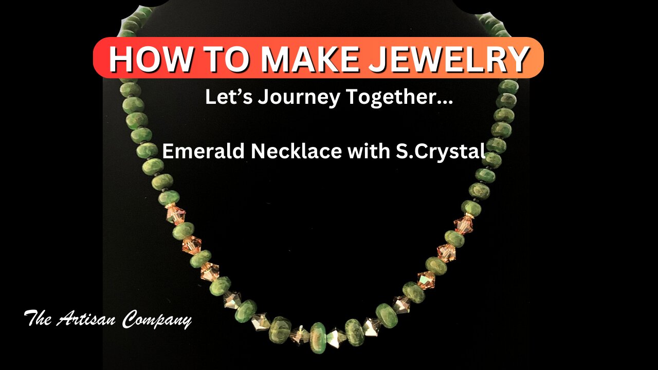 How to Make An Emerald and SCrystal Necklace