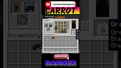 Carrot Banner | Minecraft