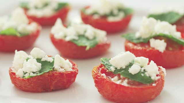 Xanthe Clay’s roasted tomatoes with mint and feta