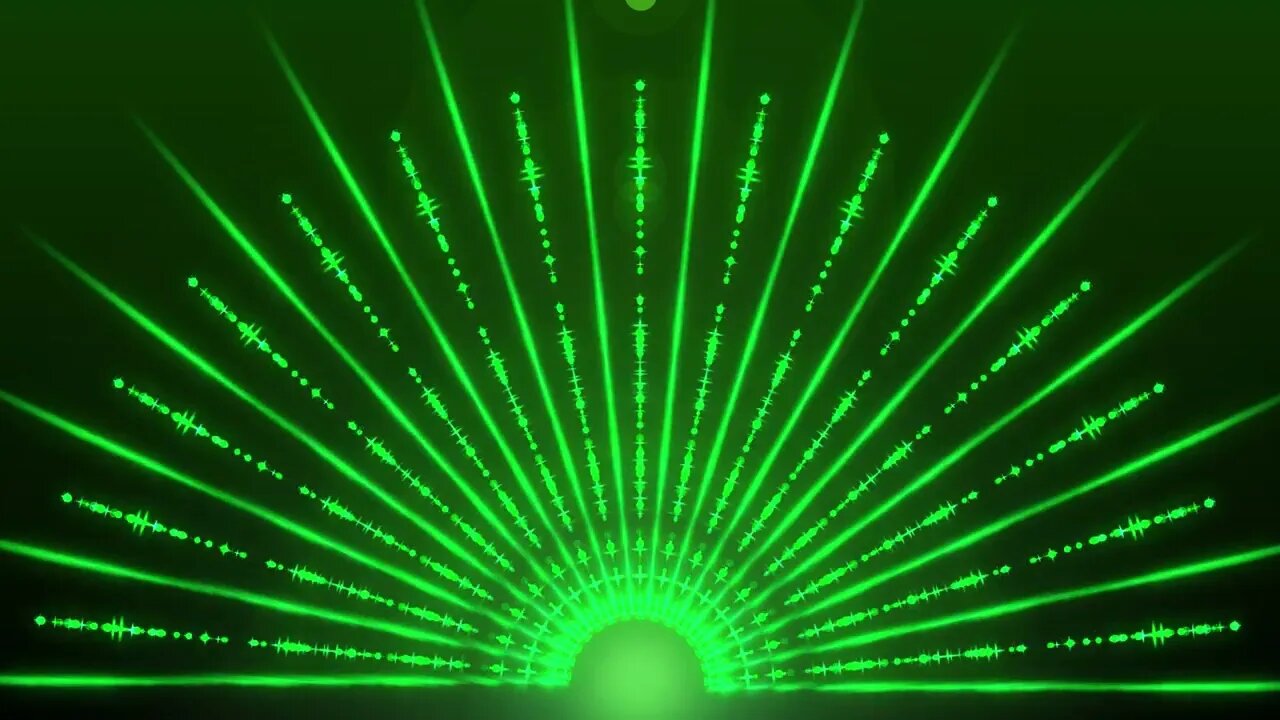 Green Glowing Lightshow Background Backdrop Motion Graphics 4K UHD Copyright Free