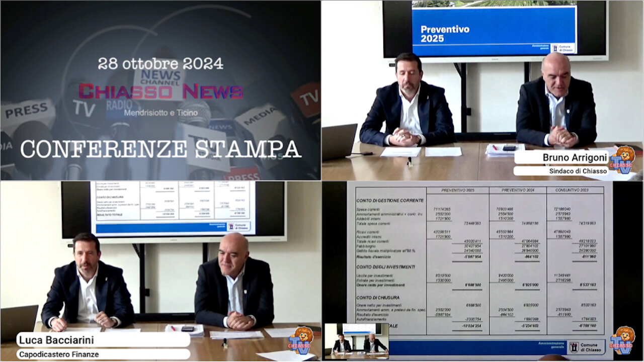 Preventivo 2025 del Comune di Chiasso