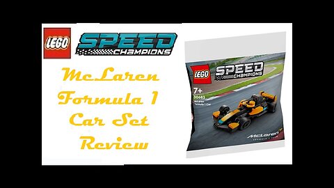 Lego Speed Champions McLaren Formula 1 Car polybag review