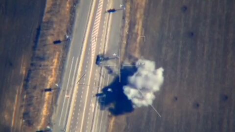 Russian military destroyed a tank in Kharkiv region