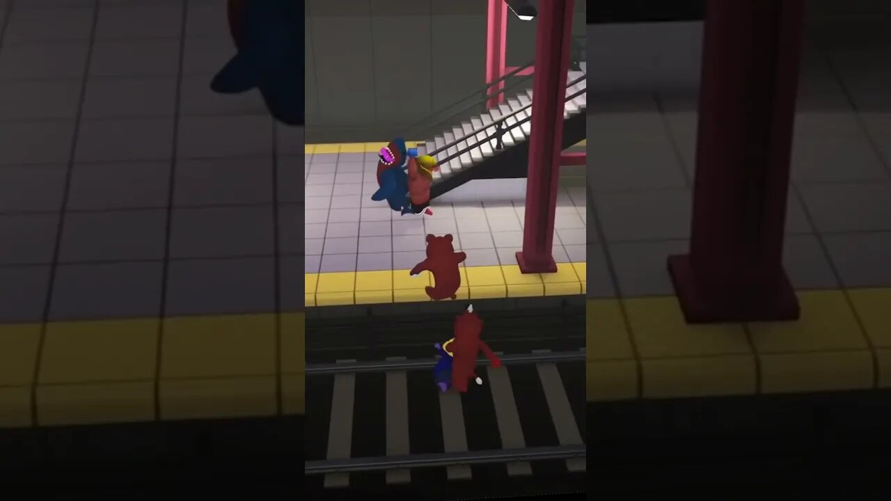 DROPKICK OF JUSTICE!!! #gangbeastsfunnymoments #gangbeasts #gaming #fails #gamingvideos