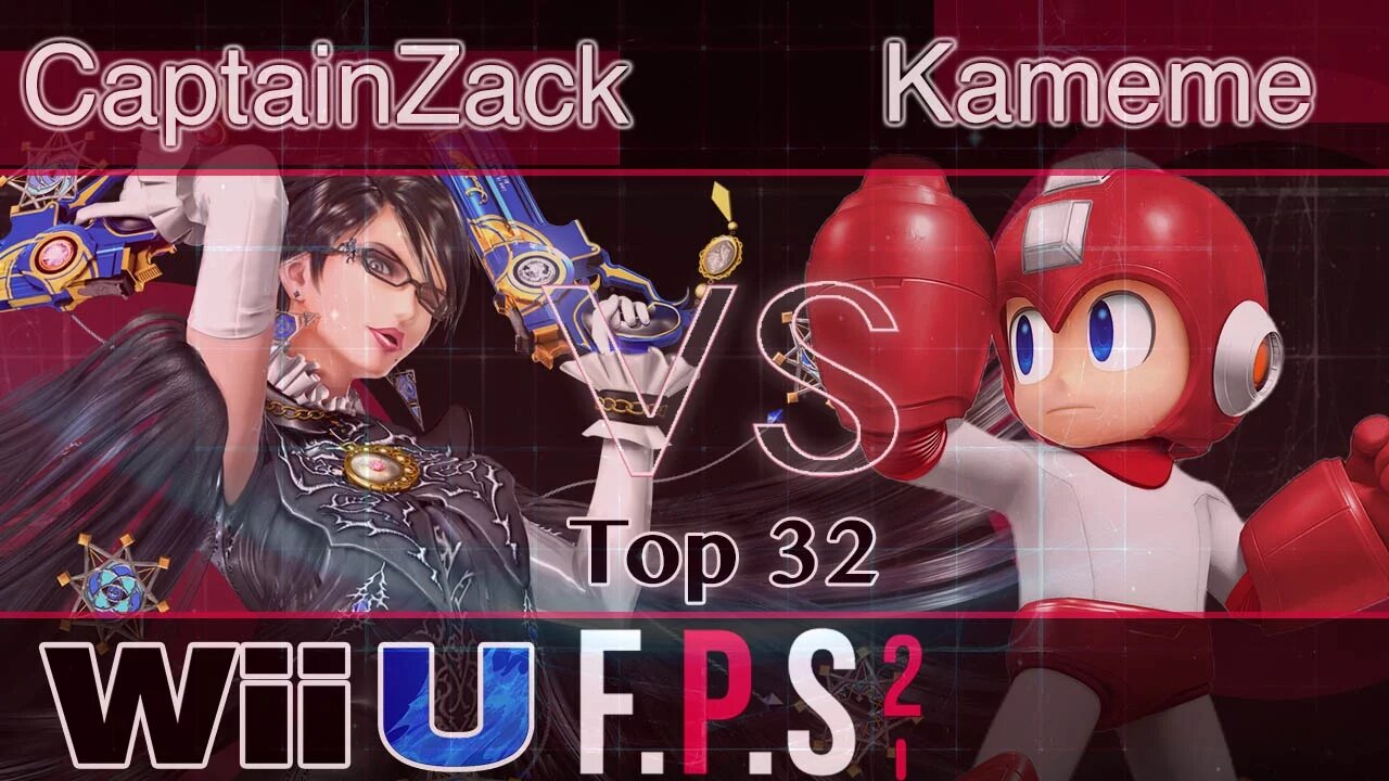 DNG|Kameme (Mega Man) vs. CaptainZack (Bayonetta) - Wii U Top 32 - FPS2