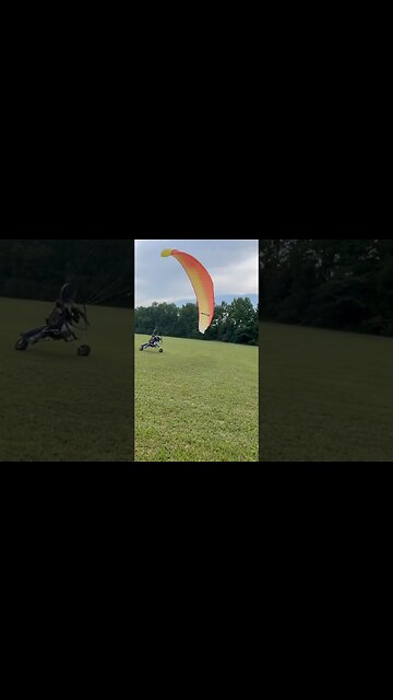 Abort abort kill that motor if the wing is not doing what you want it to do! #paramotor #flybutchfly