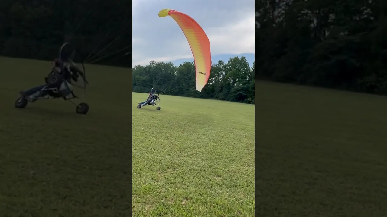 Abort abort kill that motor if the wing is not doing what you want it to do! #paramotor #flybutchfly