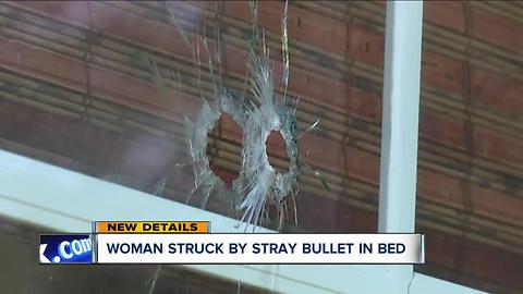 Woman living on Cleveland's east side shot in leg by stray bullet while sleeping