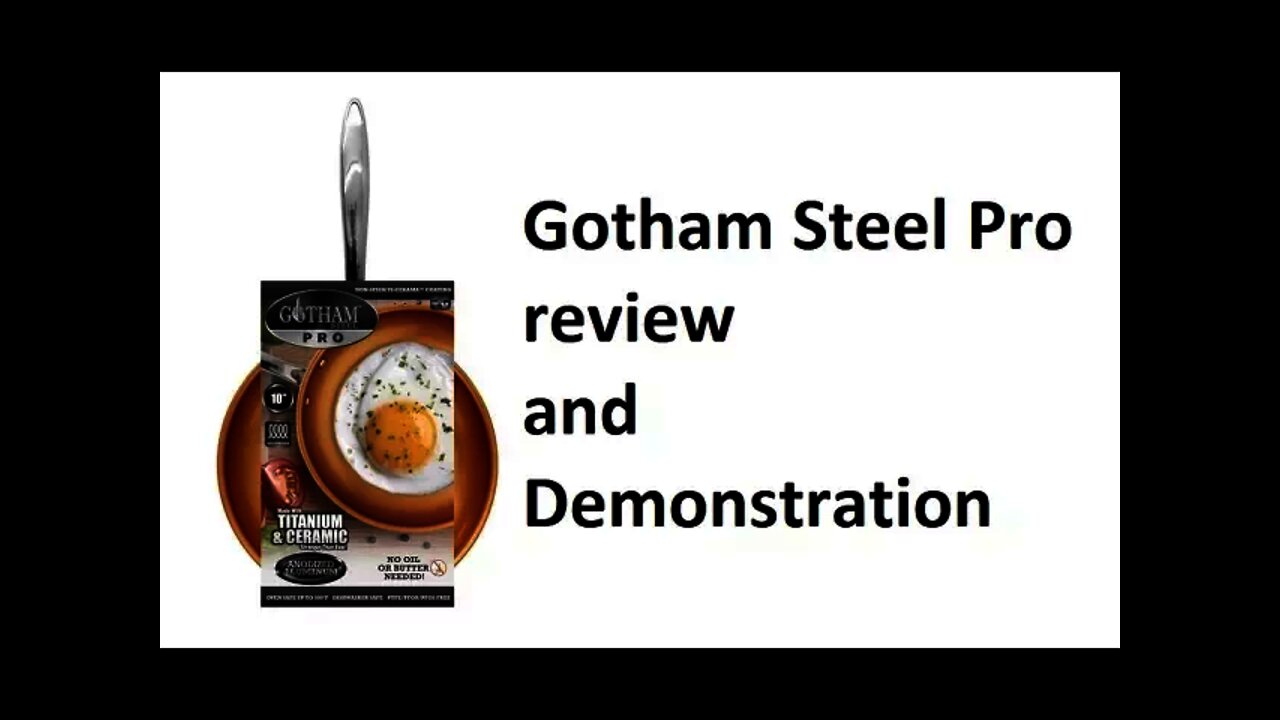 Gotham steel pro pan unboxing review compared to red copper pan