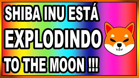 SHIBA INU ESTÁ EXPLODINDO TO THE MOON !!!