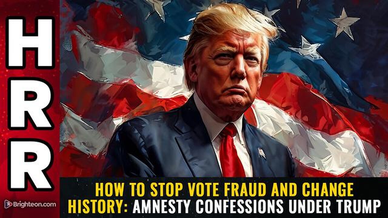 HOW TO STOP VOTE FRAUD AND CHANGE HISTORY: AMNESTY CONFESSIONS UNDER TRUMP