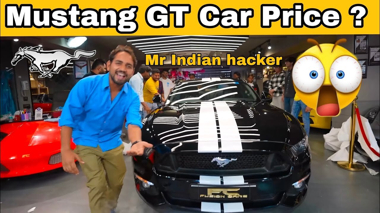 Mustang GT 🐎fusion car price ?😱 MR. Indian Hacker new member @MRINDIANHACKER #shortvideo #viral