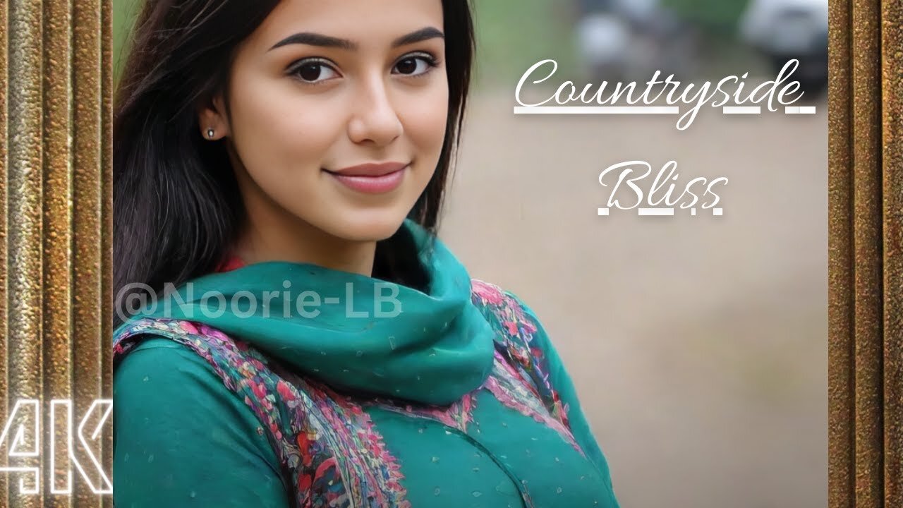 [4K] Noorie AI Lookbook | Countryside Bliss