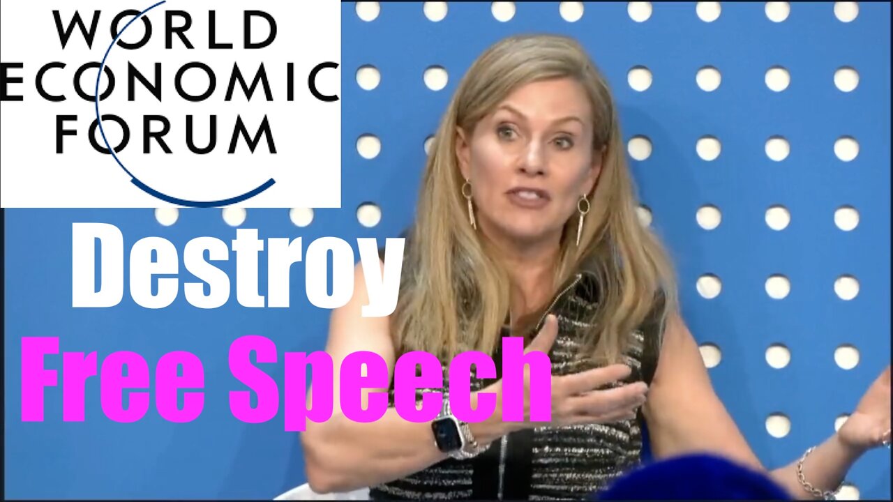 World Economic Forum Elites Want an END to Free Speech + "Online Violence"