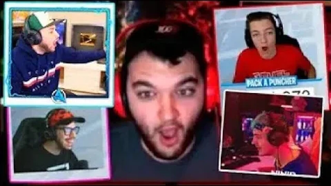 Grown men who reacted like 8 yr olds to Fortnite Cube Event (Nov 5, 2018)