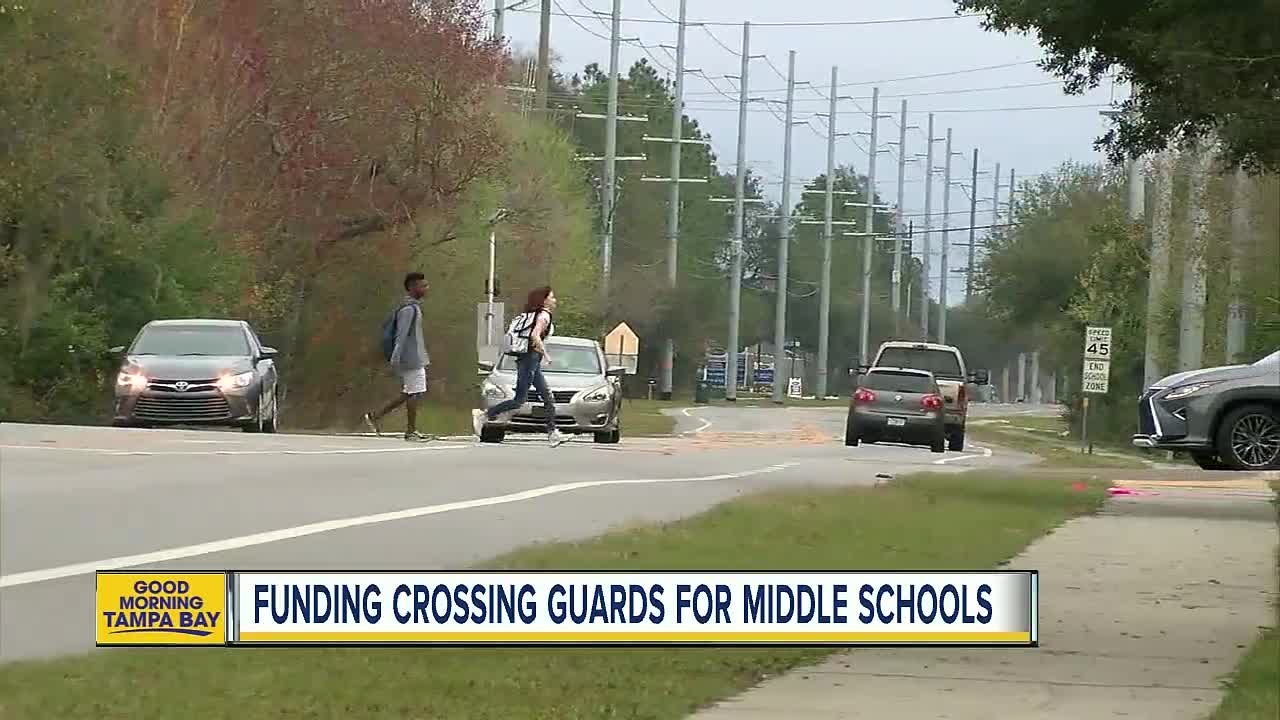 Hillsborough Co. commissioners to vote on placing crossing guards at every middle school