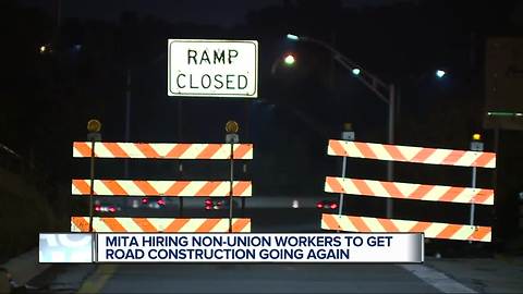 Non-union workers to restart road construction in Michigan