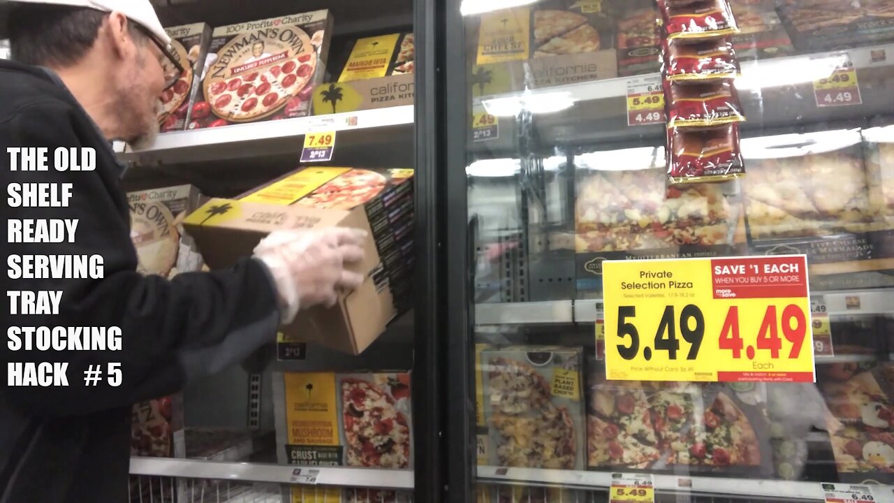 PAPA MIKE FROZEN FOODS CLERK TEACHES THE SHELF READY SERVING TRAY STOCKING HACK # 5