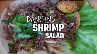 AMAZING - Dancing Shrimp Salad in 1 Minute | Goong Ten