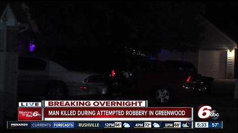 Robbery suspect killed in Greenwood shootout