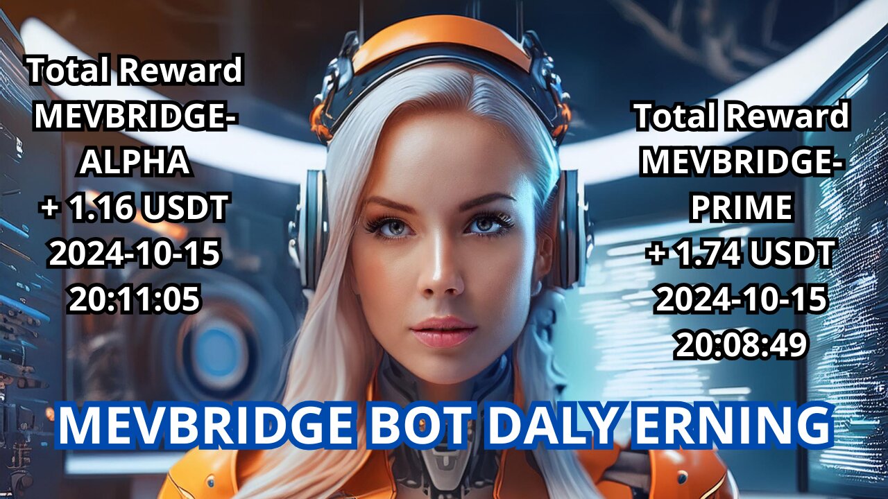 Mevbridge bot PRIME and ALFA reward balance