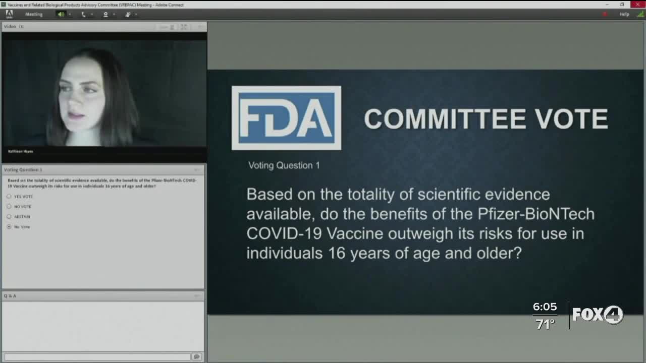 Vaccine could be approved by tonight