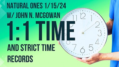 Natural Ones Highlights - Strict Time Records w/ John N McGowan