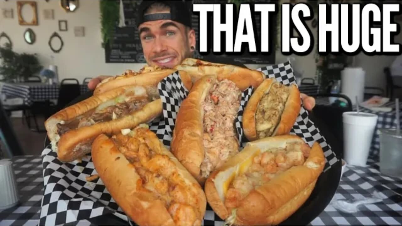 GIANT LOUISIANA PO BOY SANDWICH CHEAT MEAL | Cajun Food in Lake Charles | Louisiana