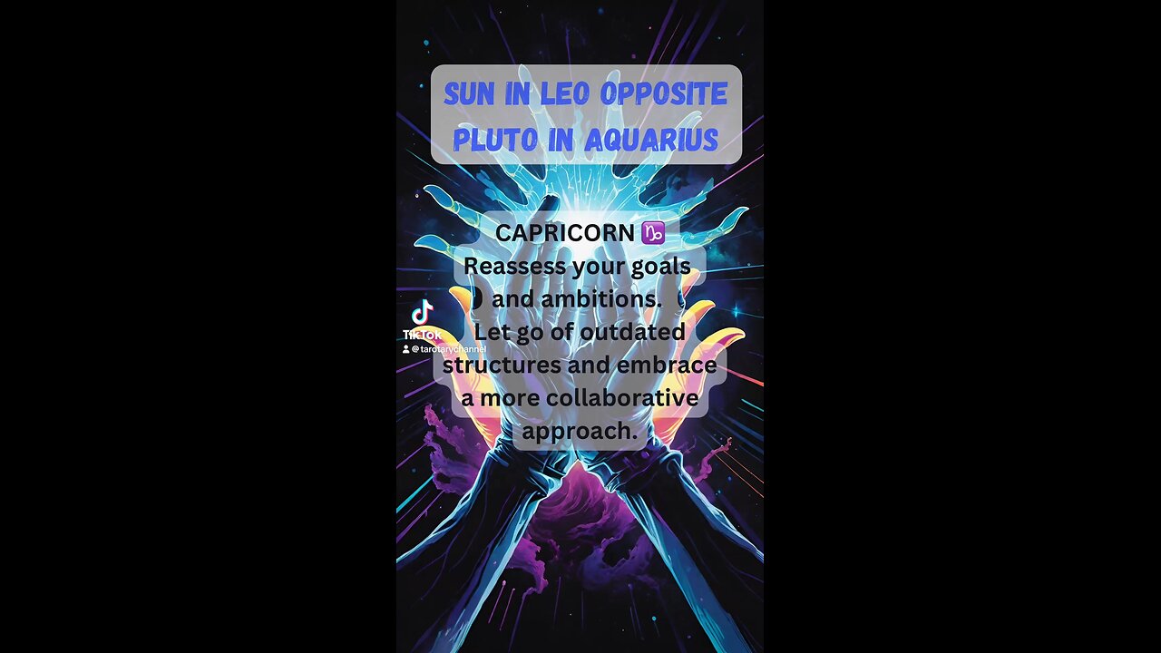 CAPRICORN ♑️- Sun in Leo opposite Pluto in Aquarius energy #astrology #tarotary #capricorn