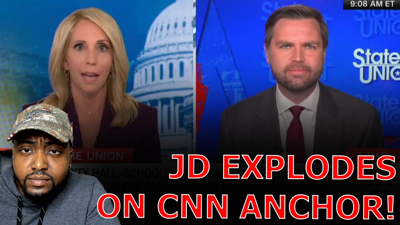 JD Vance OBLITERATES CNN Anchor As She FUMES Over Him REFUSING To TAKE BACK Haitian Migrant Claims!