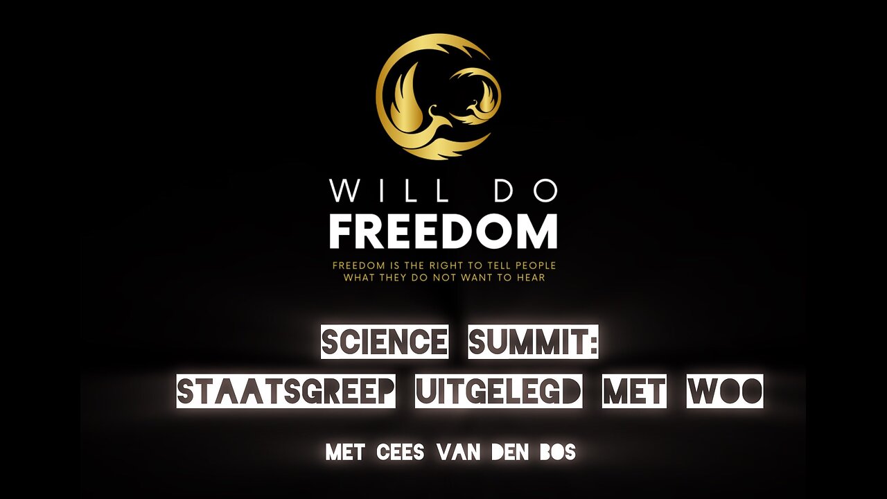 Science Summit met Cees van den Bos: Staatsgreep uitgelegd met WOO