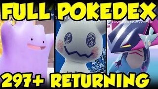 ALL 297 RETURNING POKEMON IN POKEMON SCARLET AND VIOLET LEAKED! Pokemon Scarlet Violet Pokedex