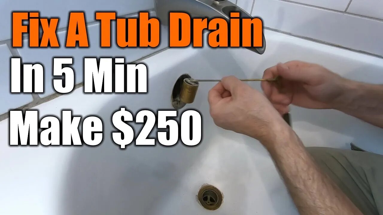 How To Fix Your Tub Stopper In 5 Minutes $250 Repair | THE HANDYMAN |