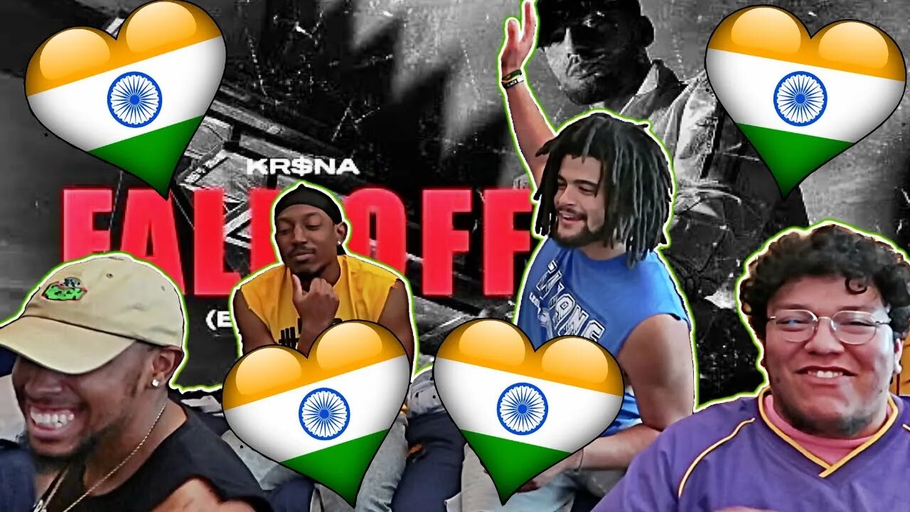 AMERICANS REACT TO INDIAN RAP | Ft. KR$NA - Fall Off