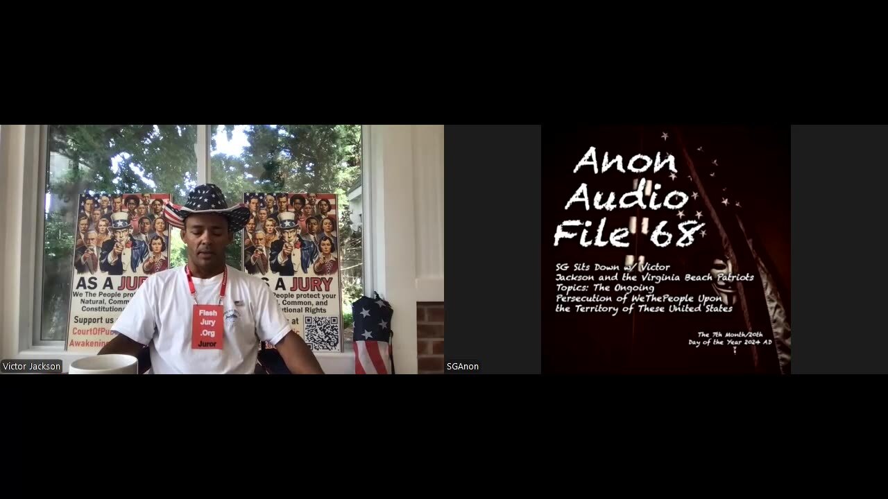 SG Sits Down w/ VA Beach Patriot Victor Jackson: Jailed and Tortured for Speaking (7/20/2024)