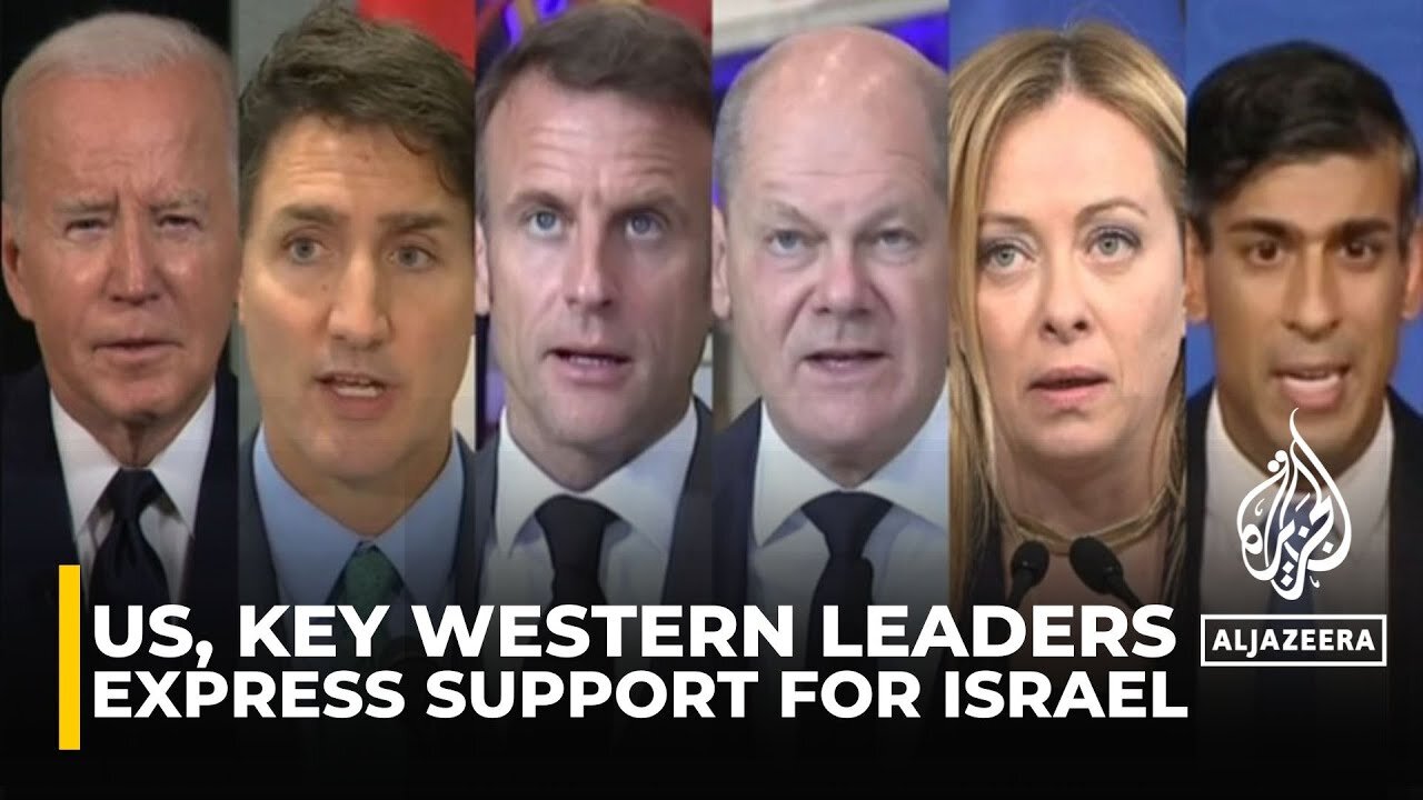 US, key Western leaders express support for Israel, urge protection of civilians