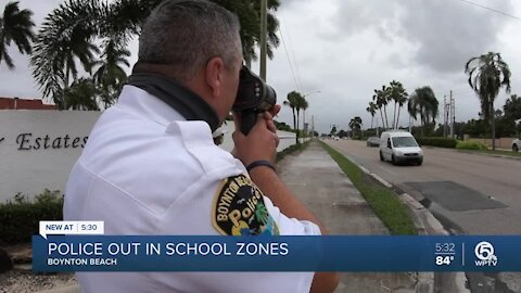 Officers on the lookout for school-zone speeders as students return to Palm Beach County campuses