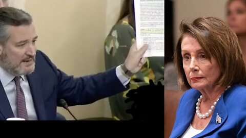 "THIS IS WHAT PELOSI IS HIDING" TED CRUZ SILENCE NANCY PELOSI WITNESS WITH HARD EVIDENCE IN CONGRESS