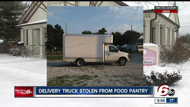 Truck stolen from Indianapolis food pantry