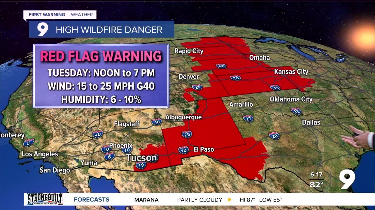 Red Flag Warnings return to southeastern Arizona