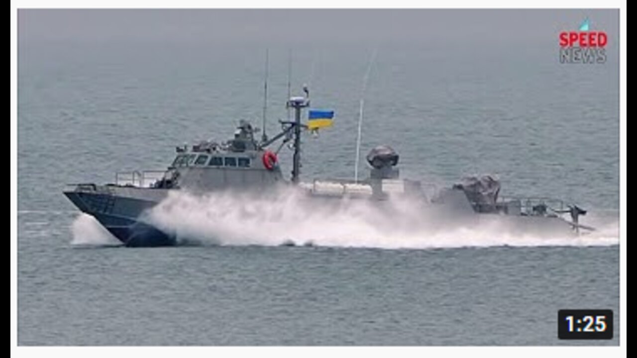 Ukrainian boats were spotted in the Black Sea, proposed to be equipped with anti-ship missiles