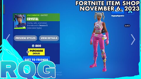 “NEW” CRYSTAL EDIT STYLE! FORTNITE ITEM SHOP (November 6, 2023)