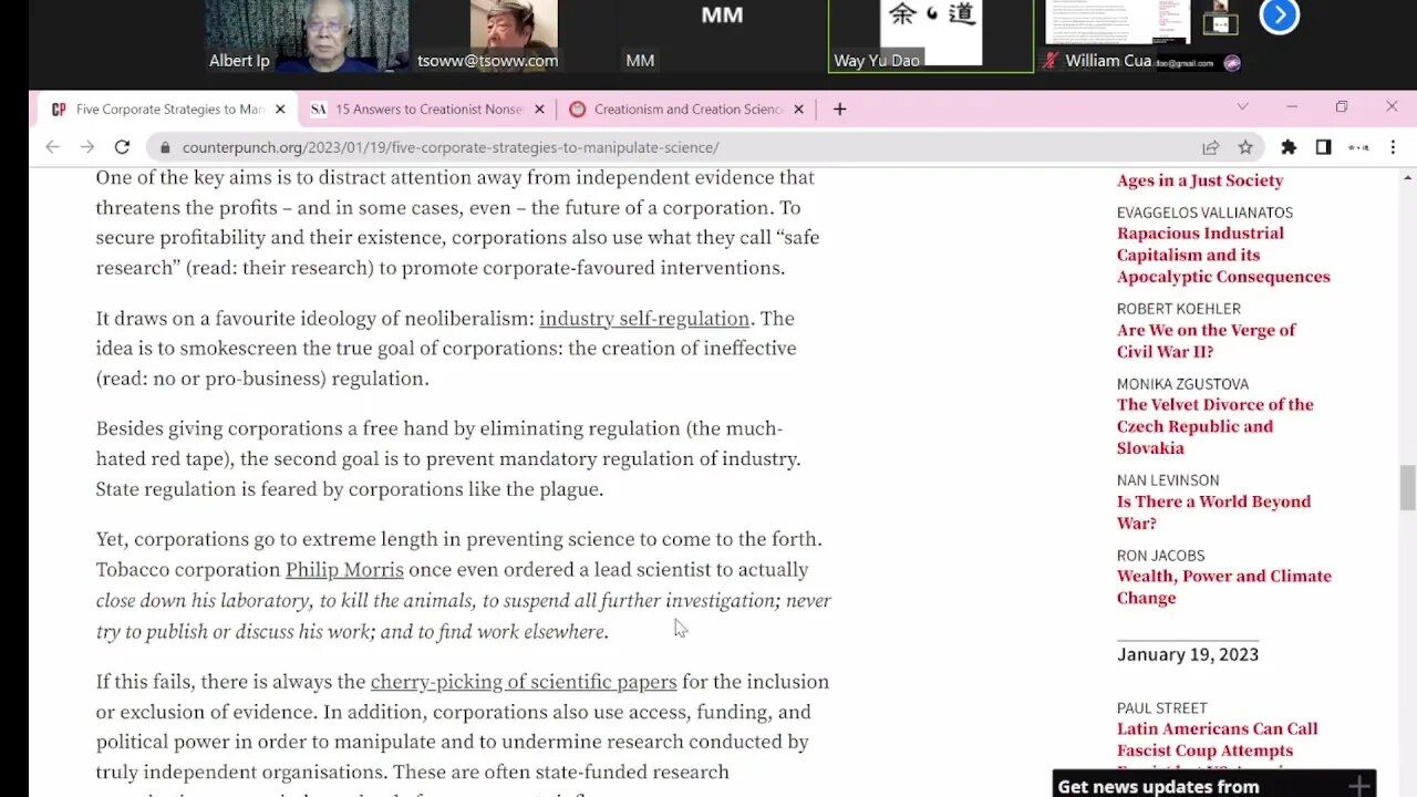 🟨 科科有普 - 2023年1月19日 偽科學