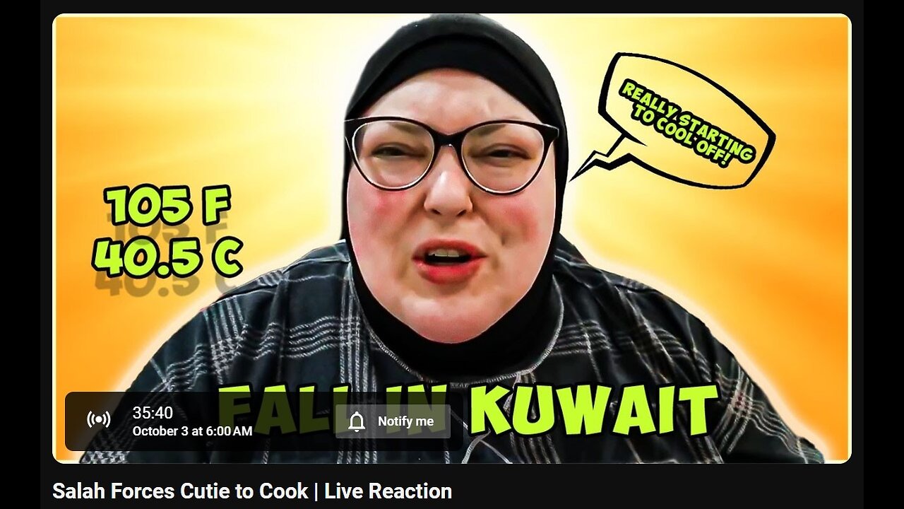 10-3-2024 The YouTube Underground "Salah Forces Cutie to Cook" w/ live chat (starts at 36:00)