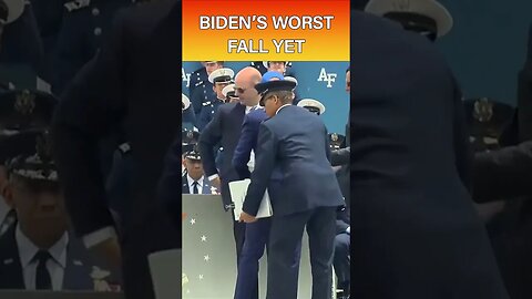 Biden takes a tumble