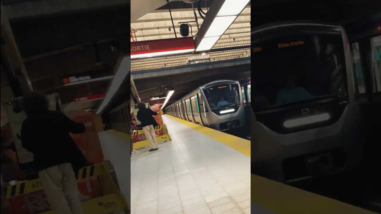 Stunning metros arrival #montreal #viralvideo #traintravel #travel