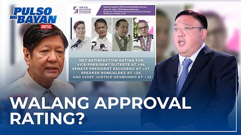 Ako'y nagtataka bakit wala na namang approval at satisfaction rating si BBM sa SWS survey —Roque