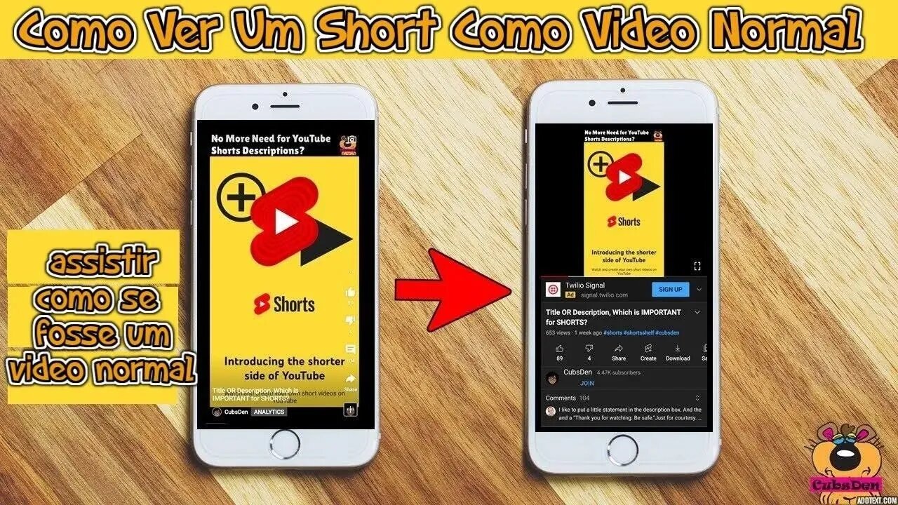 Como Ver um Short Como um Vídeo Normal