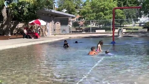 Kids go swimming | surprise with cold water|