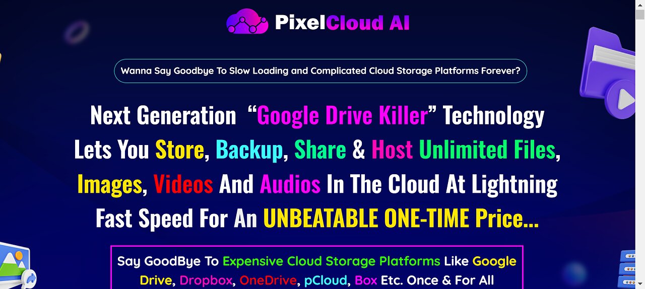 PixelCloud AI Review: Unlimited Cloud Storage for a One-Time Price With PixelCloud AI